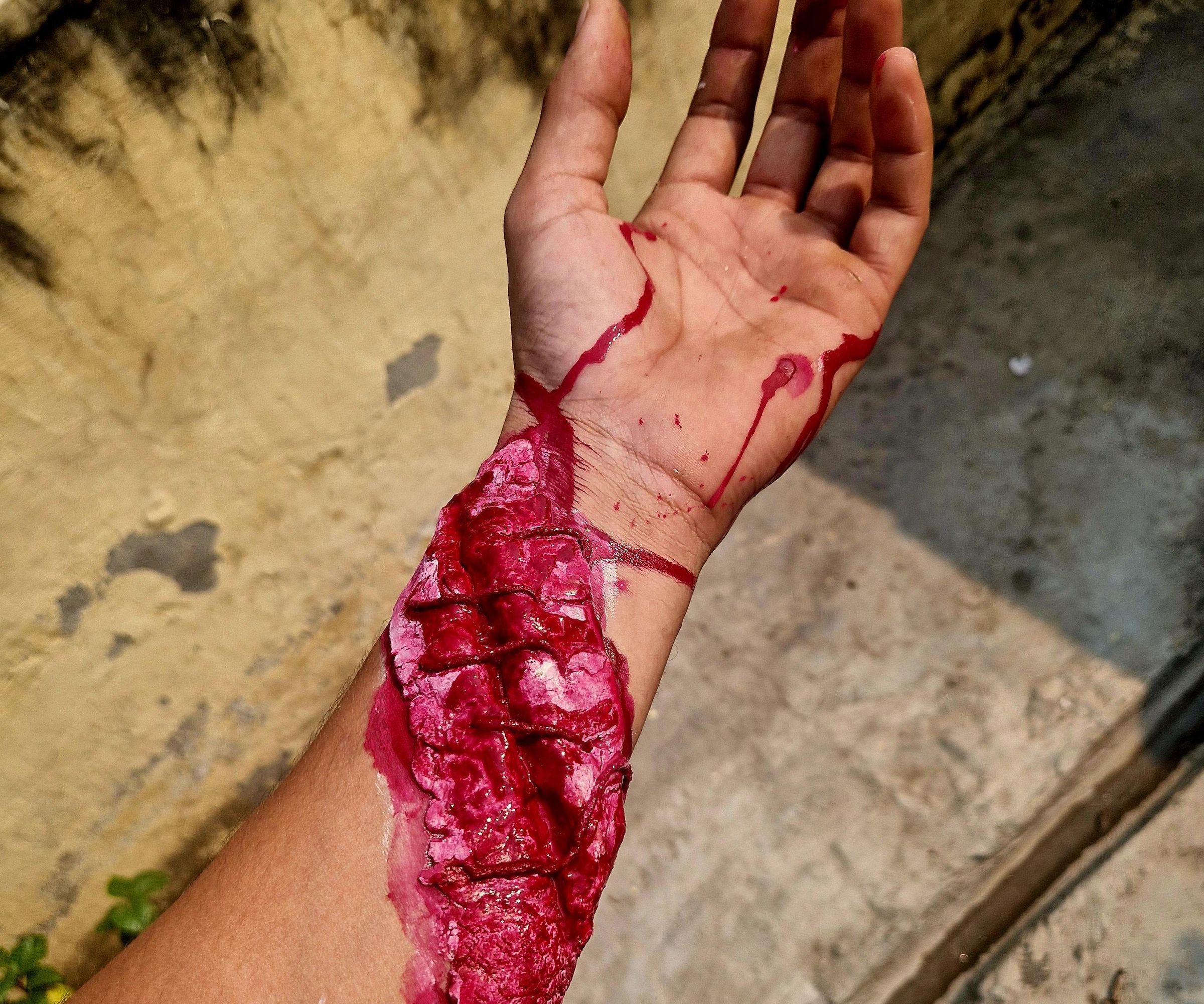 DIY Realistic Arm Cut Wound for Halloween (Using Wheat Dough & Cotton)
