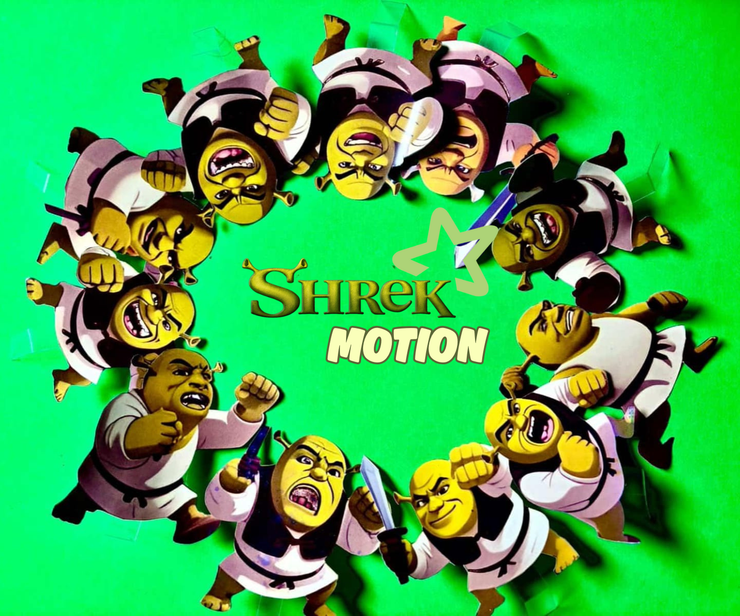 Shrek Motion Trail Animation