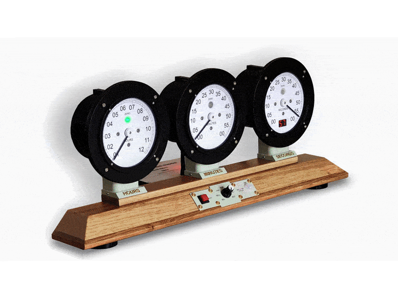 3D Printed Power Station Clock Using Three Analogue Voltmeter Type Displays Using an ESP32 and Arduino NANO