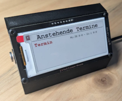 Epaper Display and Google Calendar With ESP8266
