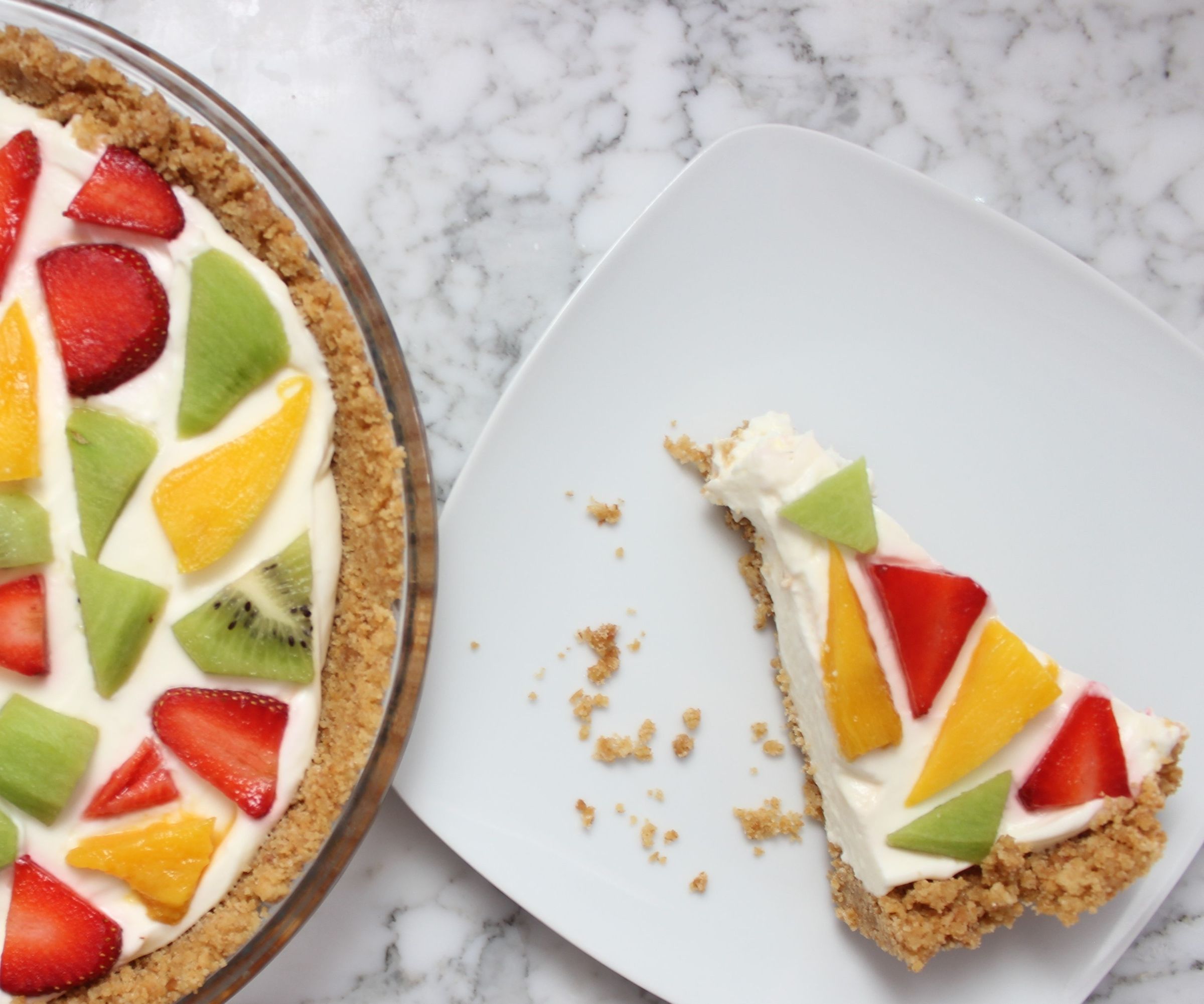 No-Bake Mosaic Cheesecake