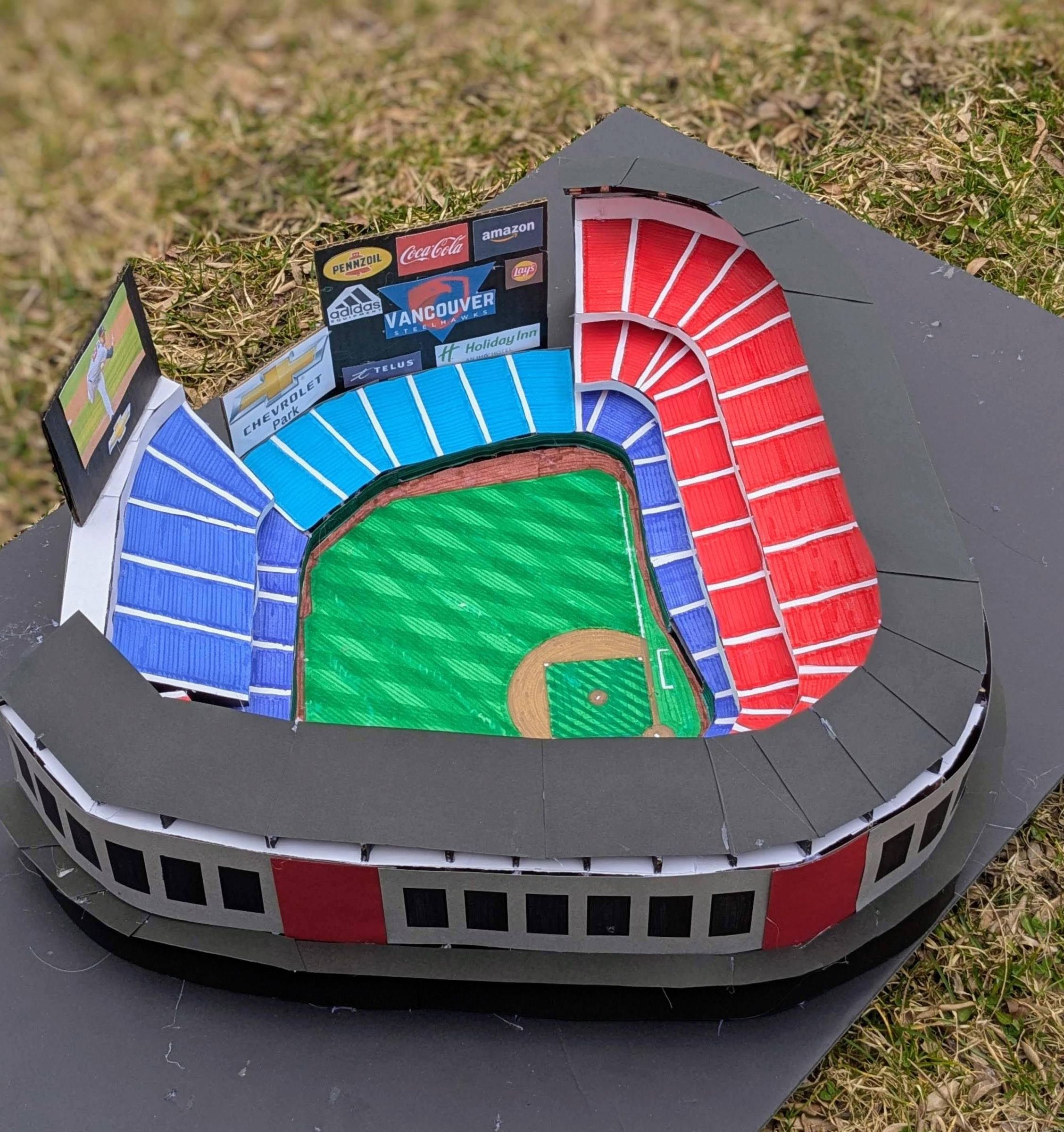 Cardboard MLB Stadium