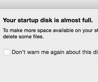 Your Startup Disk Is Almost Full OSX - How To Fix