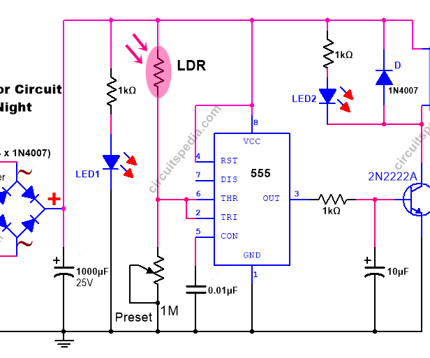 how to Make Darkness Sensor Circuit