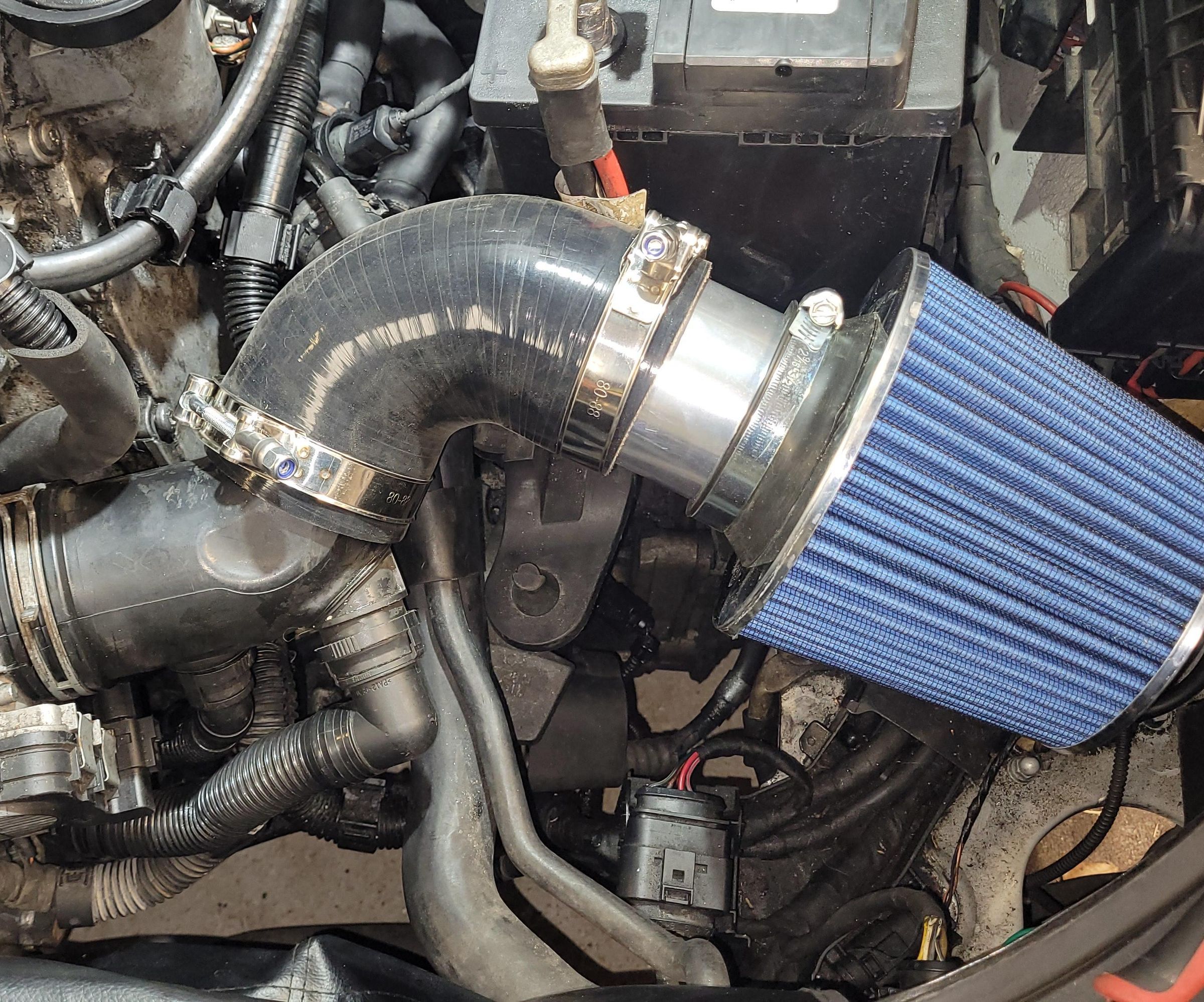 Cold Air Intake With Reusable Filter for Mk5 VW 2.5 Engines for Under $100
