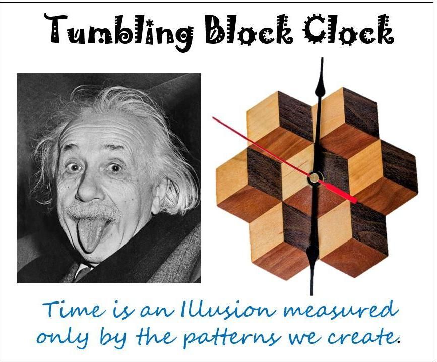 Tumbling Block Clock Illusion