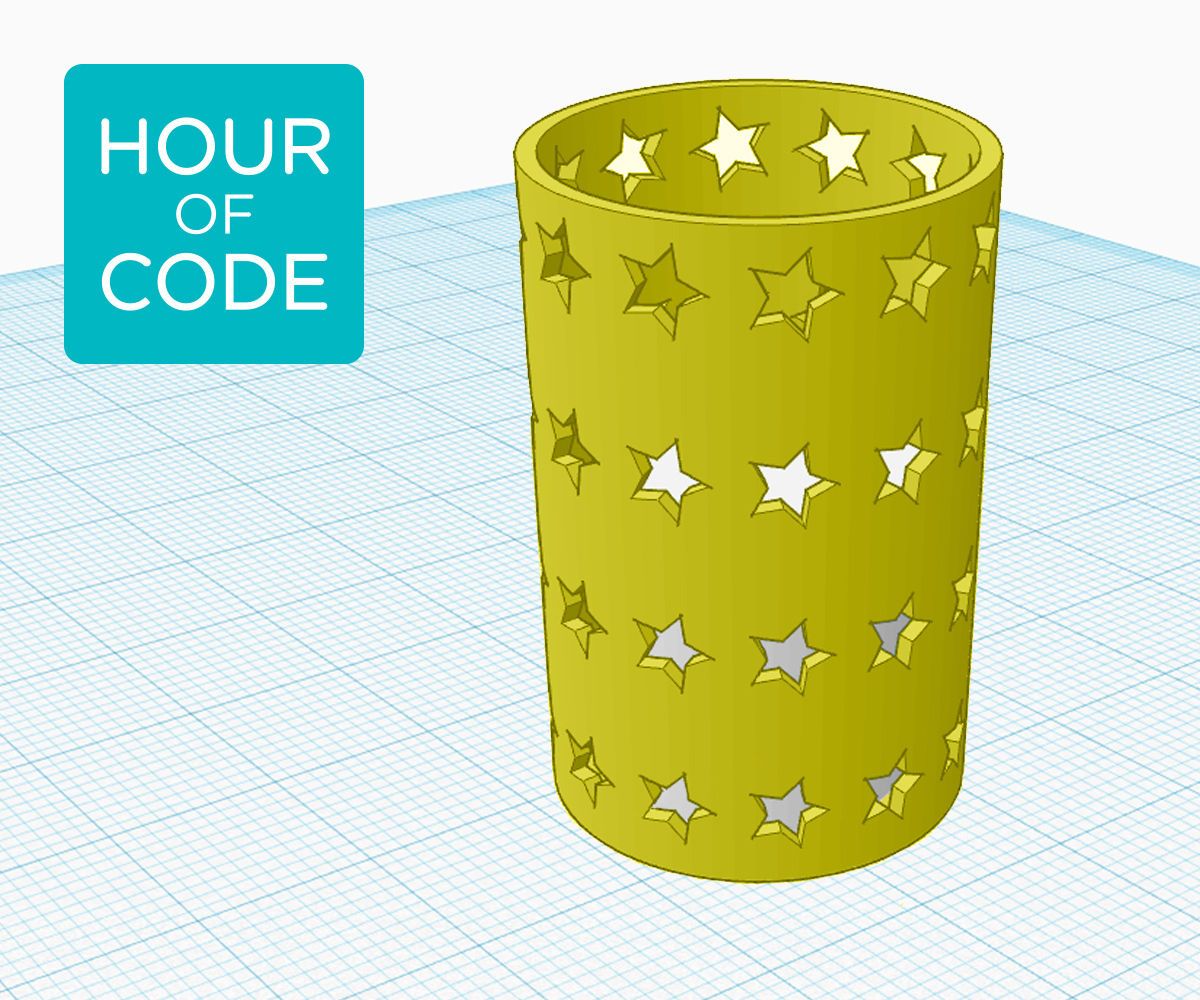 Code-generated Patterns in Tinkercad