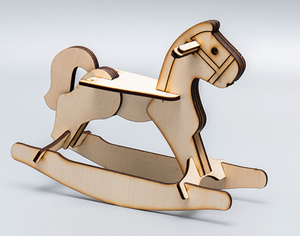 Laser Cut Tiny Wooden Horse