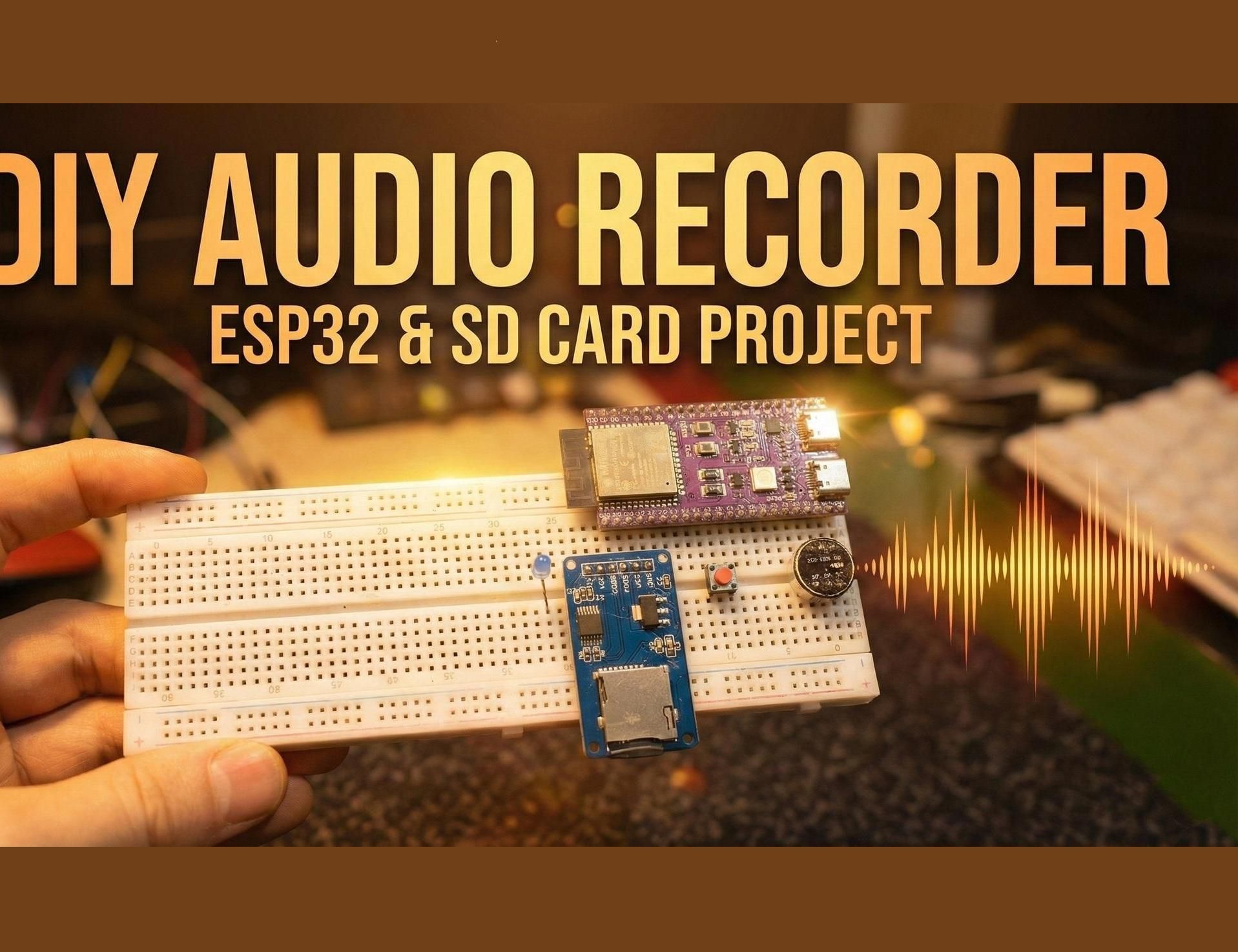 How to Make an Audio Recorder With Esp32, INMP441 I2S Microphone