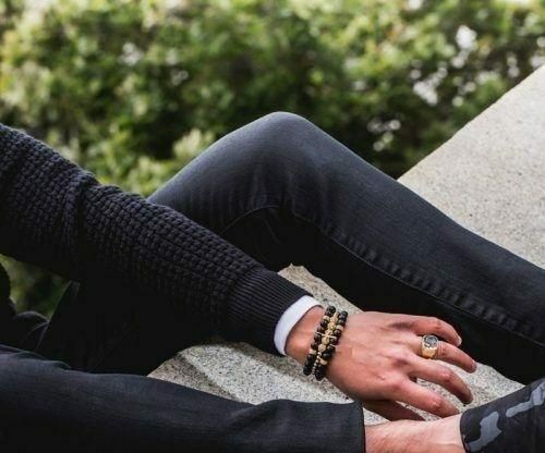 Mens Bracelets Black