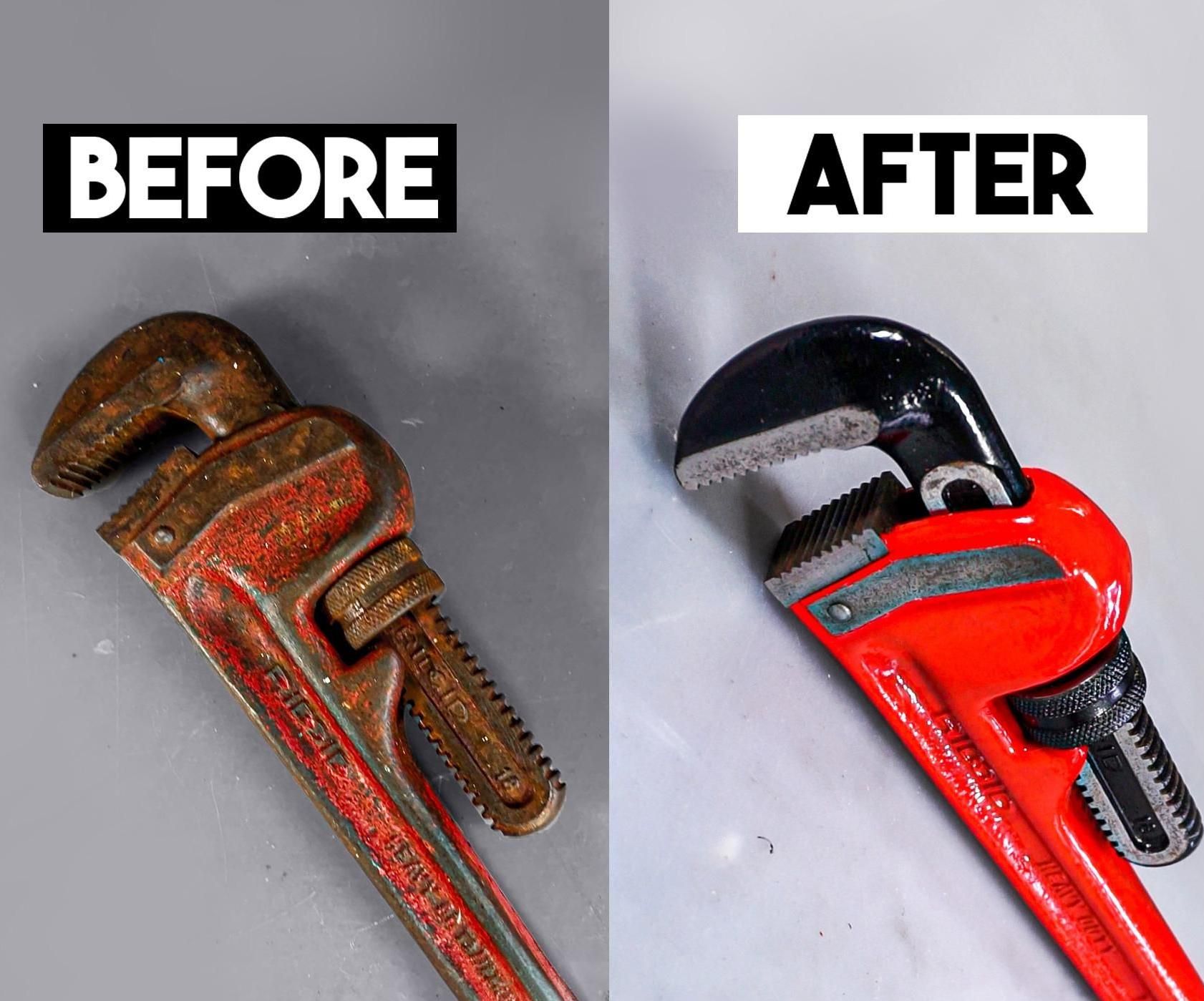 Old Pipe Wrench Restoration: From Flea Market Find to Good As New