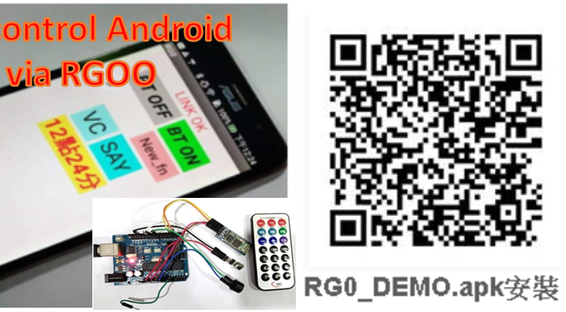 Arduino C Control Android Phone Via RGOO(AI2 App Inventor)*RGOO PART2 ~~ Remote Control WIN10 VIOS