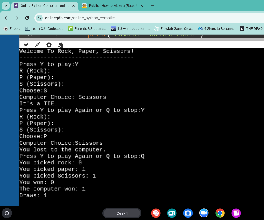 How to Make a (Rock, Paper, Scissors) Game Using Python Coding!
