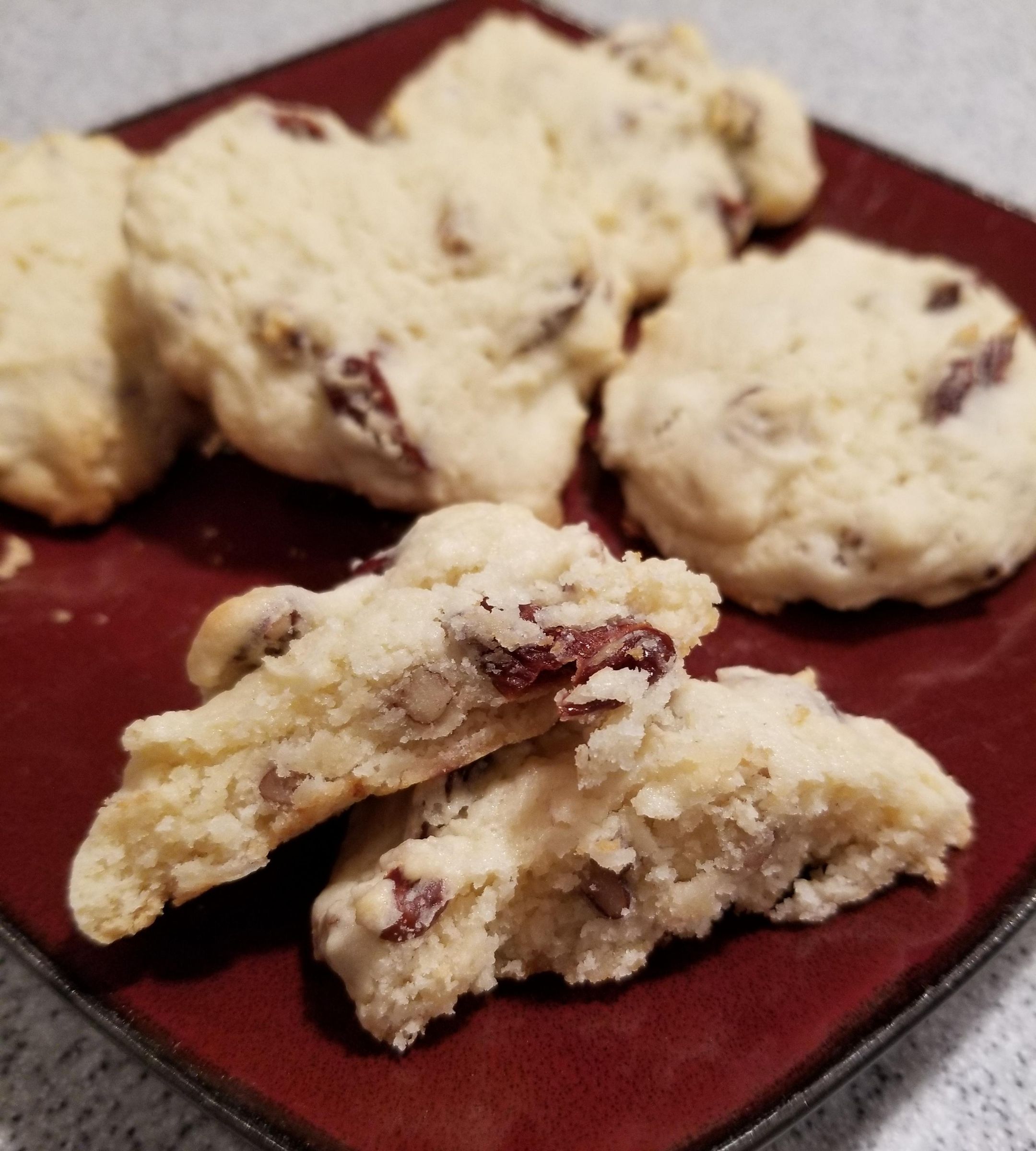 Door County Cherry Cream Cheese Pecan Cookies