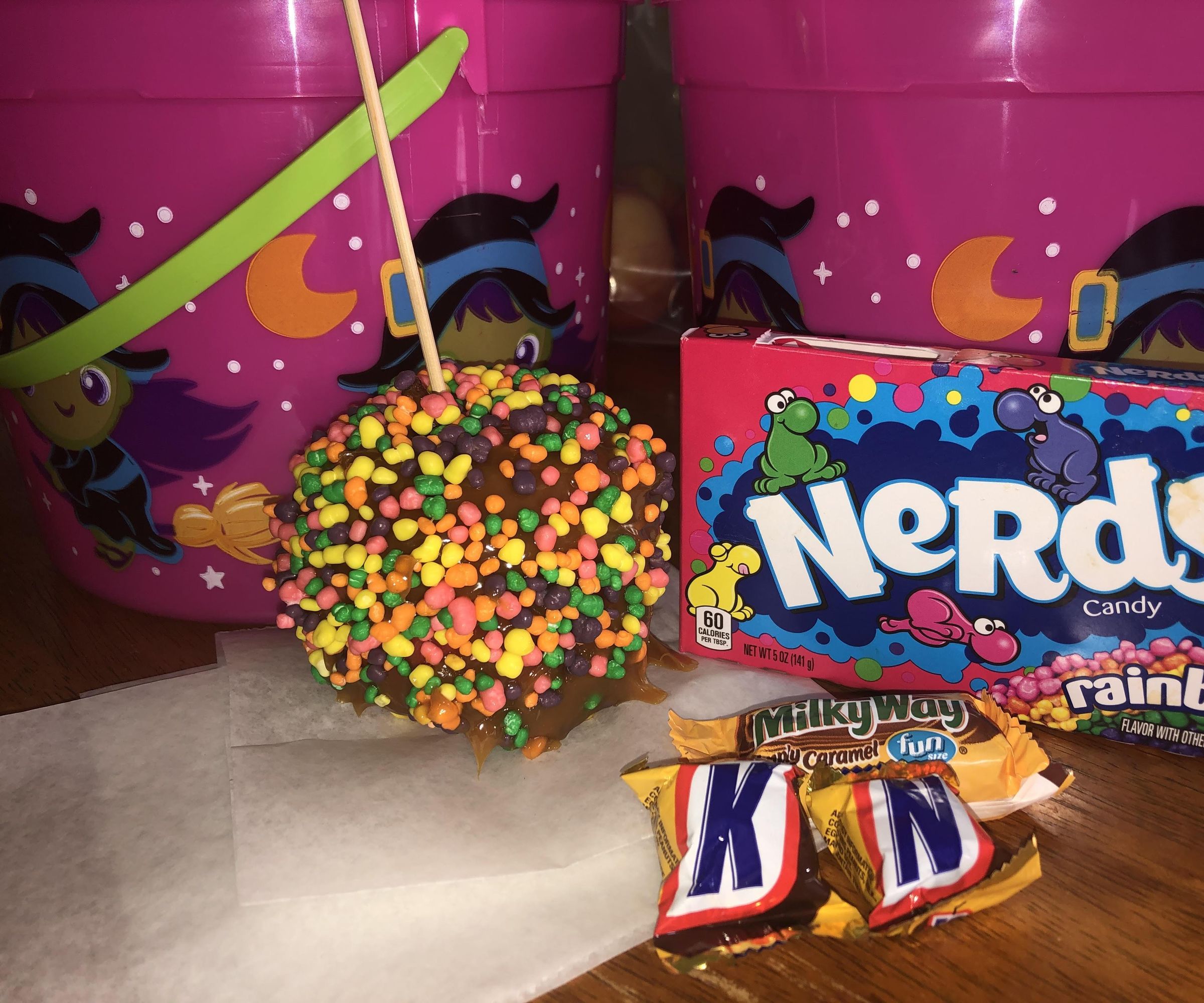 Nerdy Candy Apples