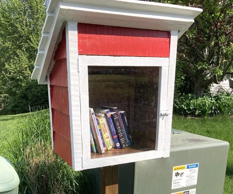 Free Standing Little Lending Library - From Recycled Wooden Pallets