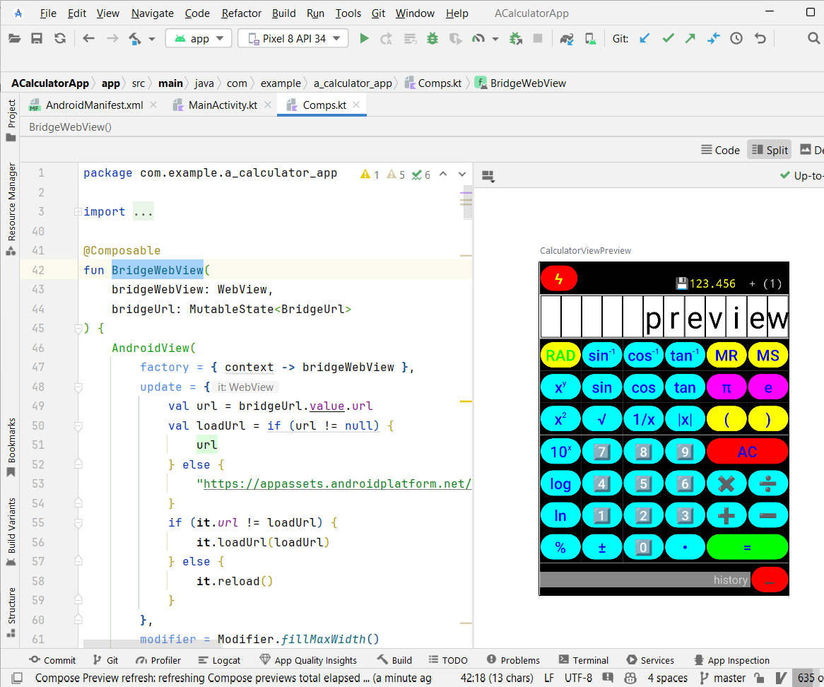 Implement a Simple Calculator Android App by Reusing Logics in Rust Via JavaScript-WASM Interfacing
