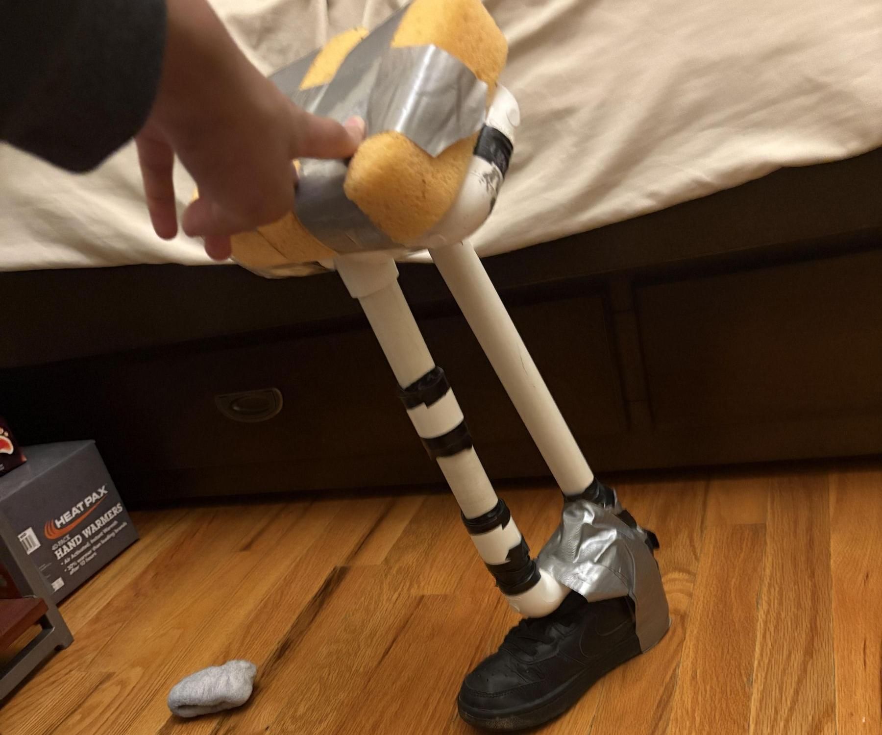 Prosthetic Leg Made From PVC Pipes With a 3-D Design