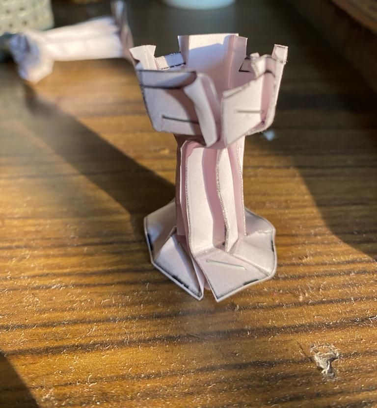 Chess Piece Rook Pleated Origami