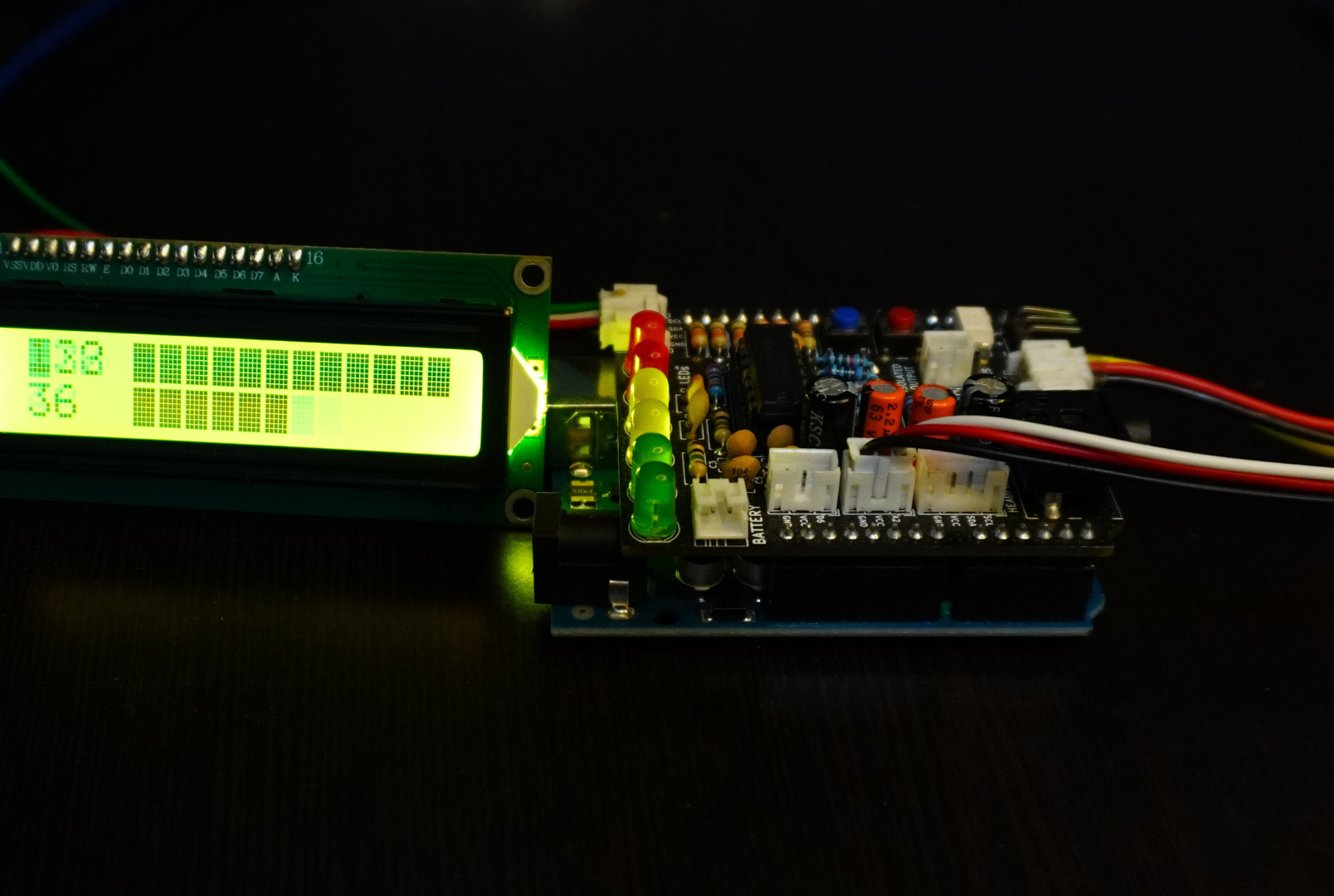 Visualizing 2 Channel EMG on LCD Display Module