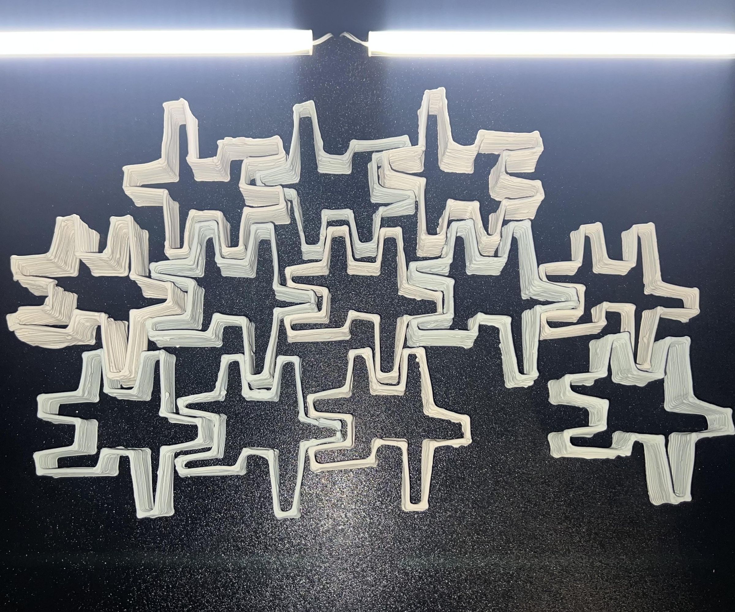 3D Printed Clay Geometric Puzzle Modules