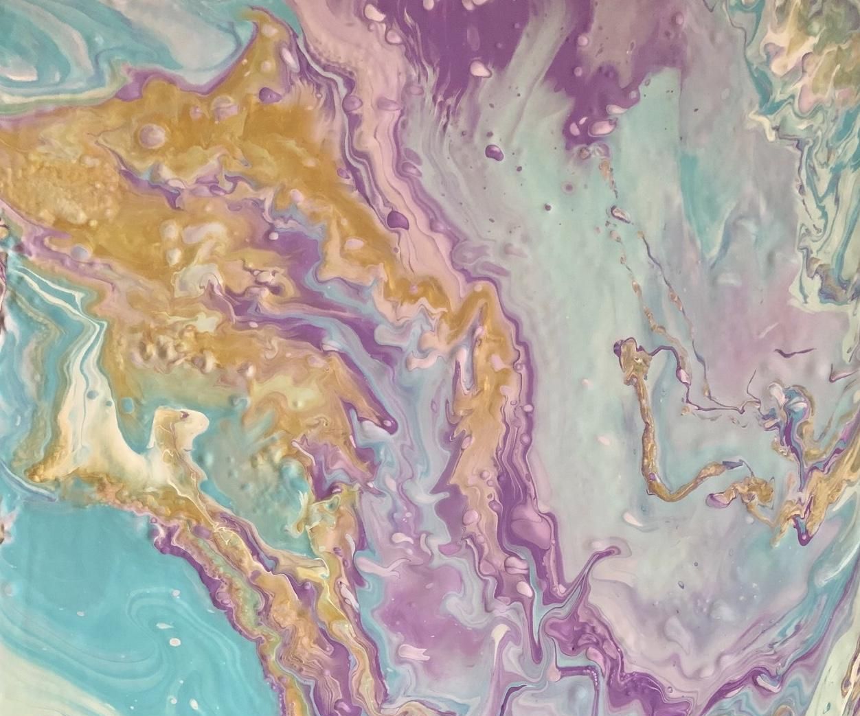 Acrylic Pour Painting - Dirty Pour Technique