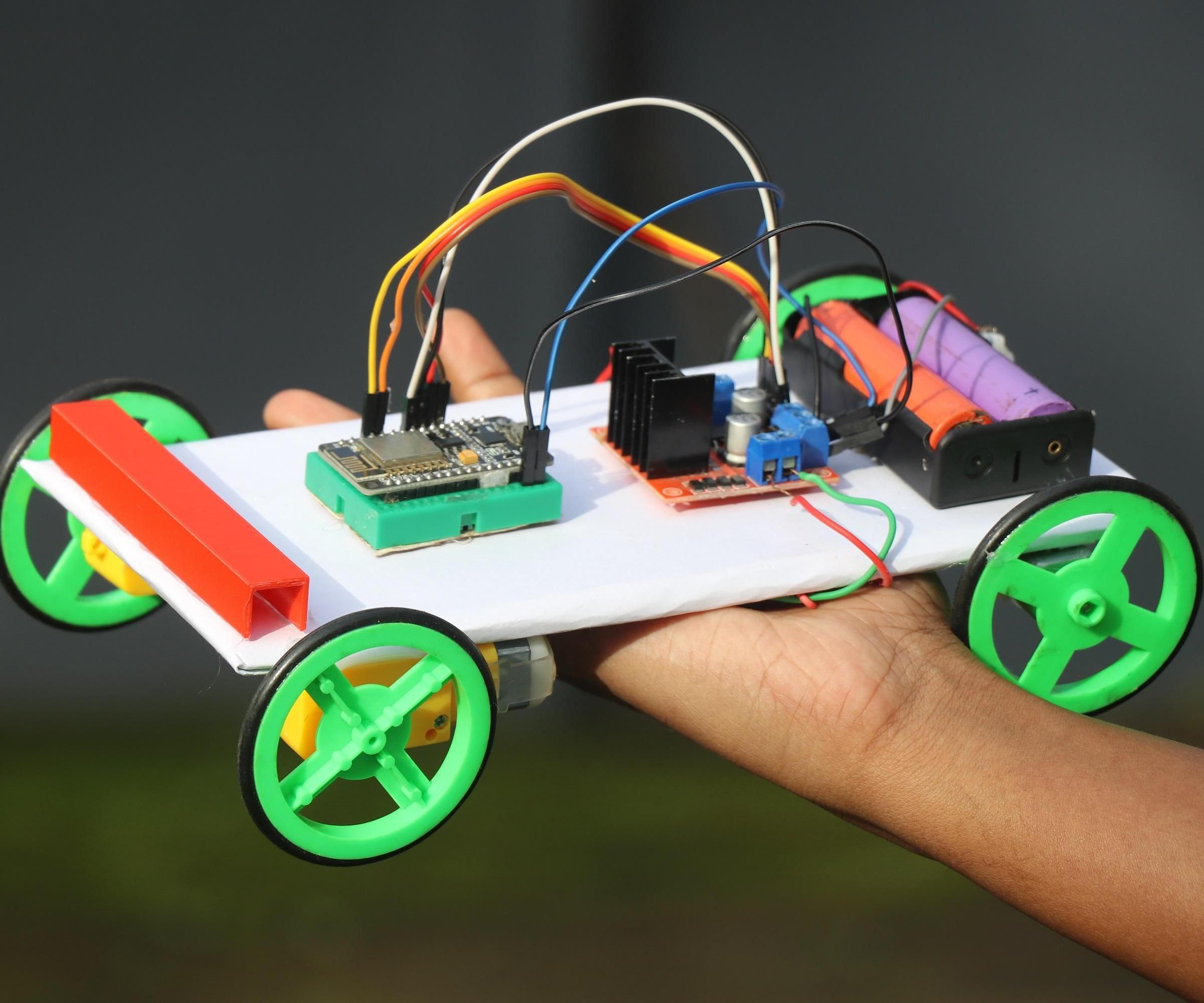 Make Fast and Simple Smartphone Controlled Iot Car at Home Using Nodemcu