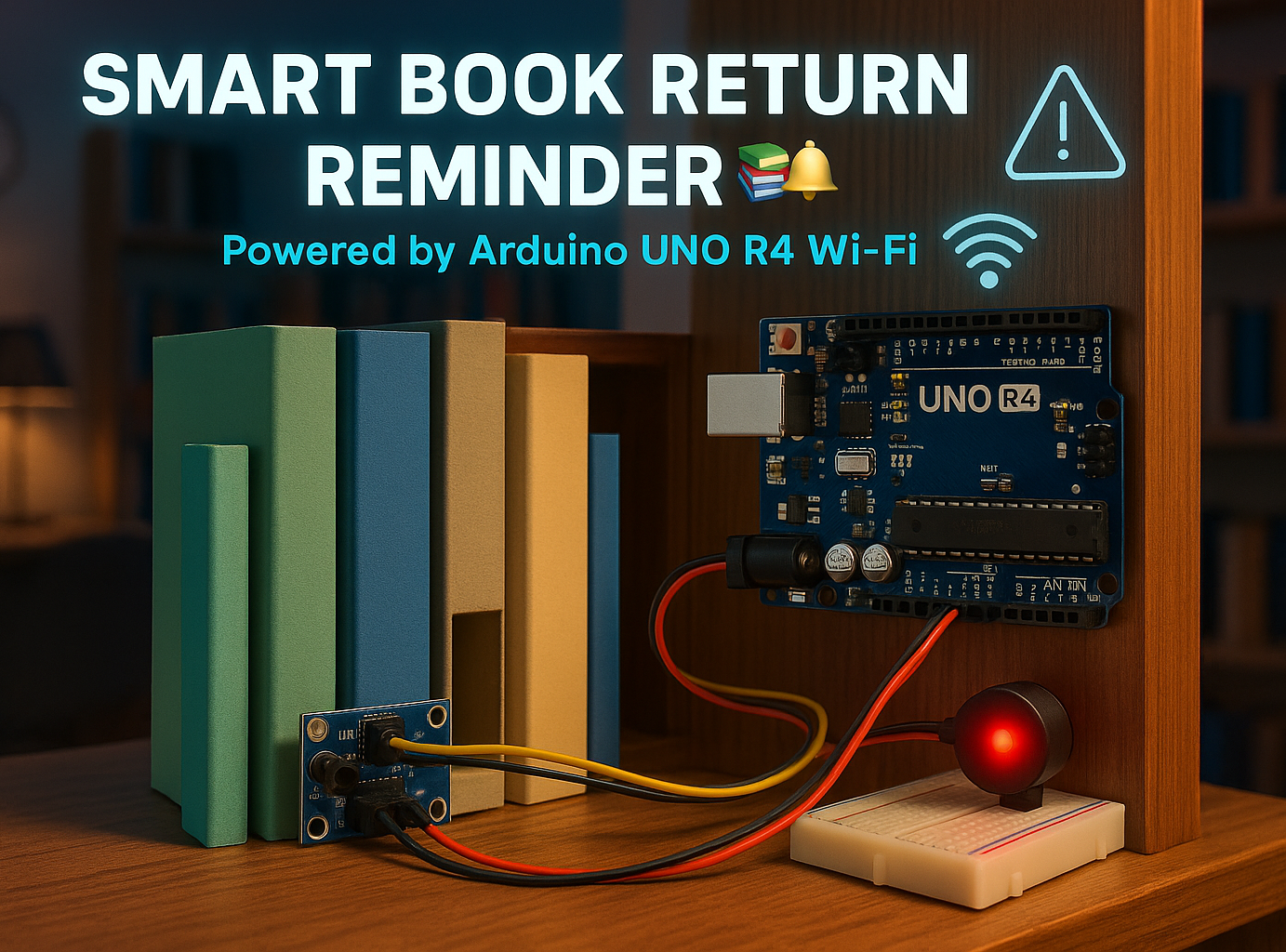 Smart Book Return Reminder With Arduino UNO R4 Wi-Fi