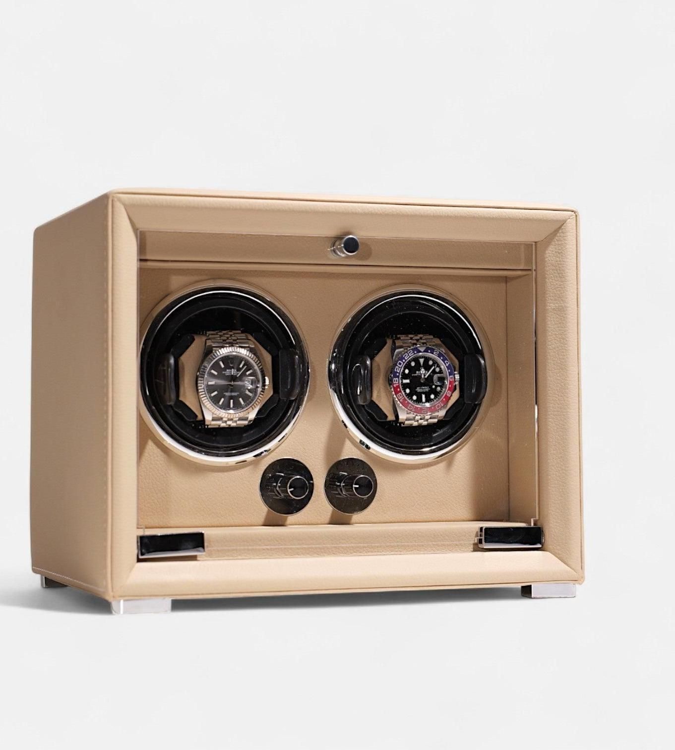 Engineering a Double Watch Winder With Intrinsic Magnetic Immunity and Premium Walnut Joinery
