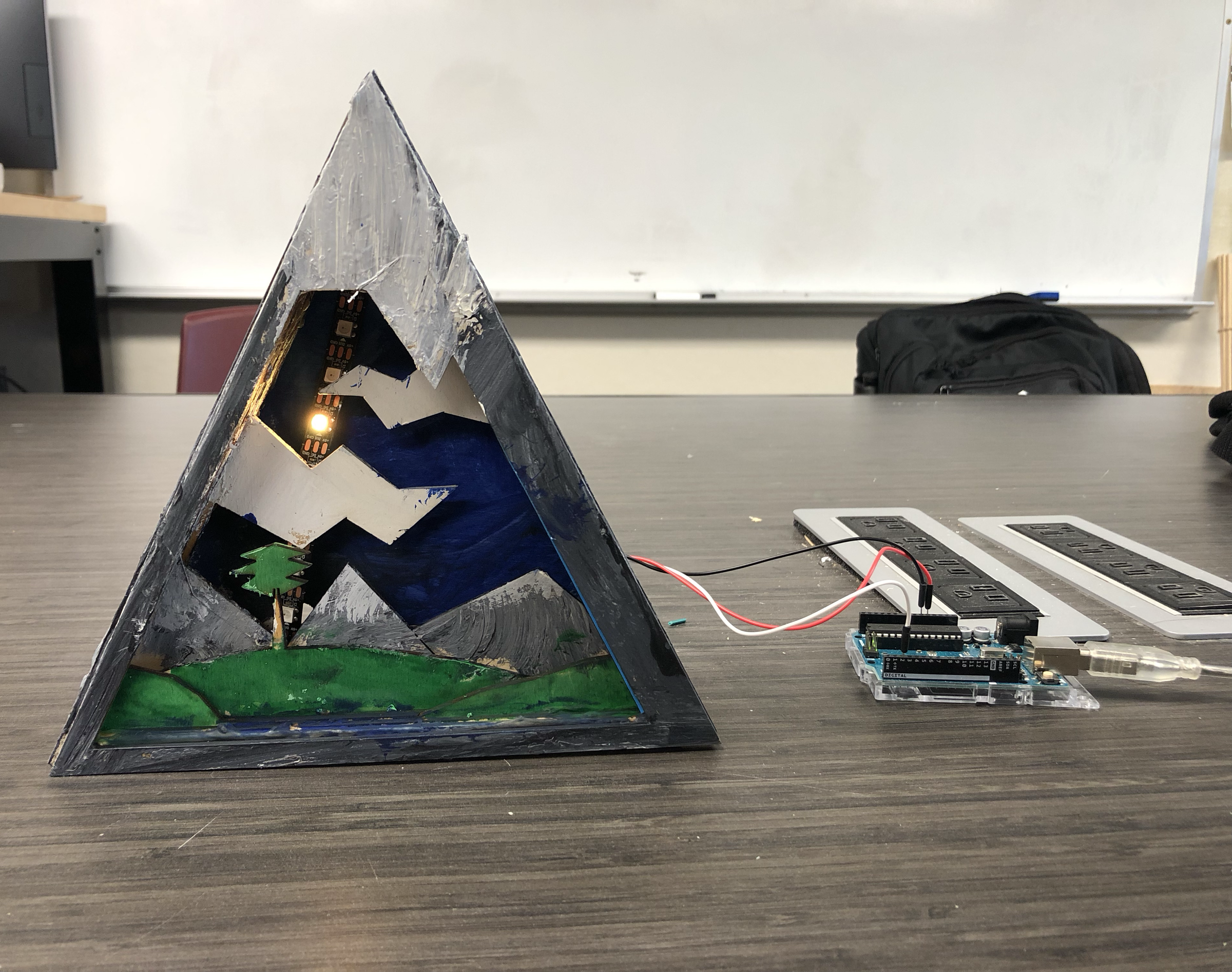 Dioramic Light Clock