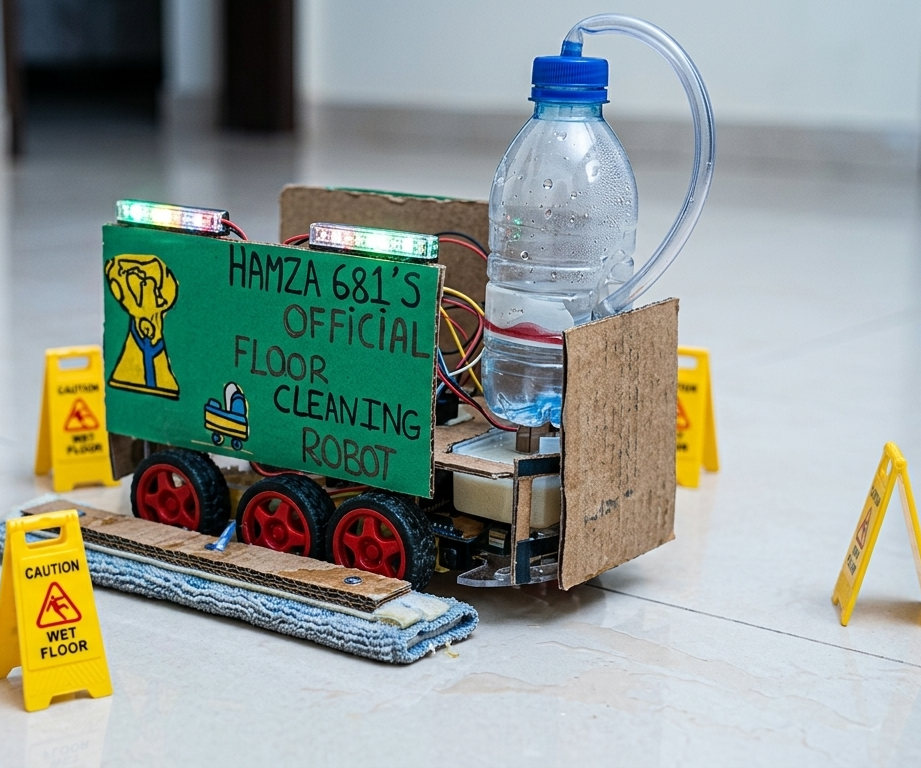 Floor Cleaning Robot Using Arduino !