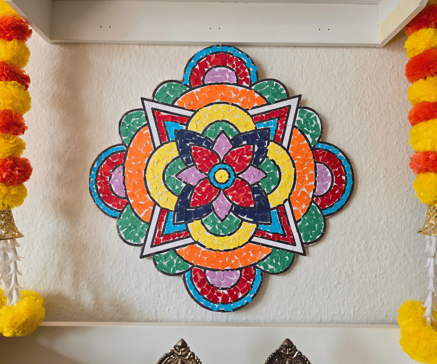 Rainbow Rangoli Wall Decor