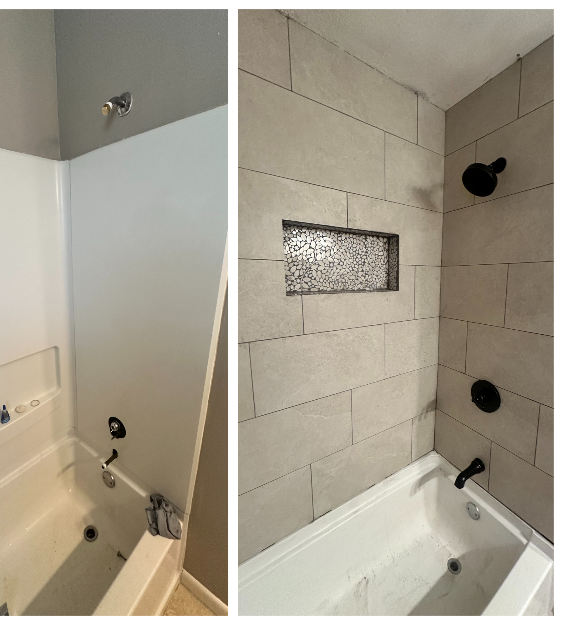 From Fiberglass to Tile: Complete Shower Remodel With New Plumbing