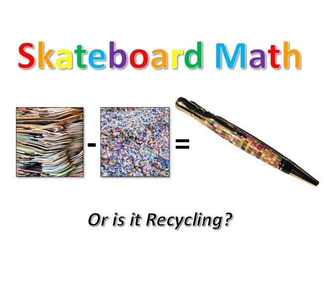 A 1-of-a-Kind Skateboard Confetti Pen