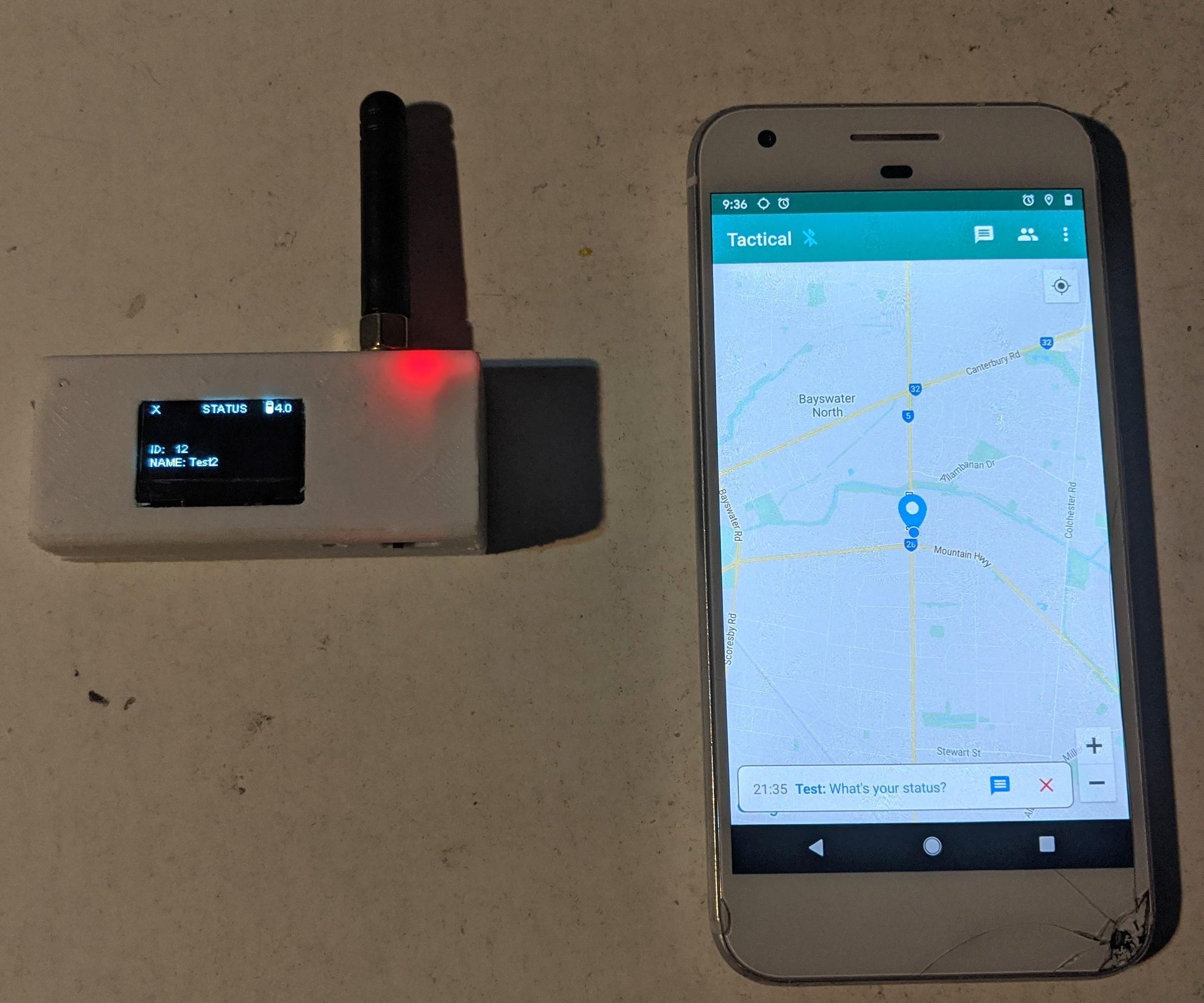 Team Location Awareness Over LoRa