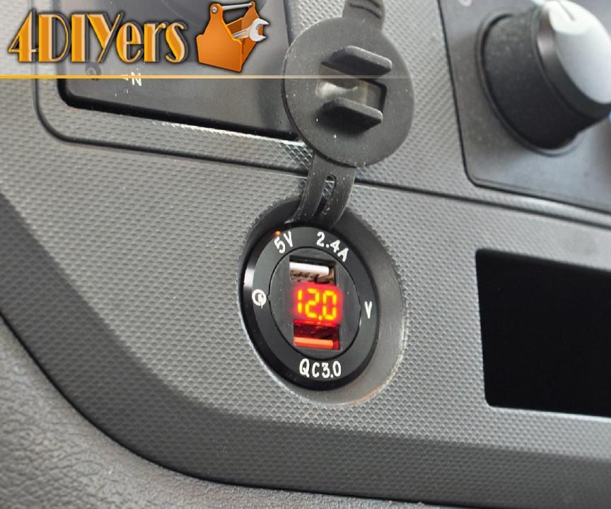 How to Replace a 12v Cigarette Lighter Socket With a USB Charger Port and Voltmeter