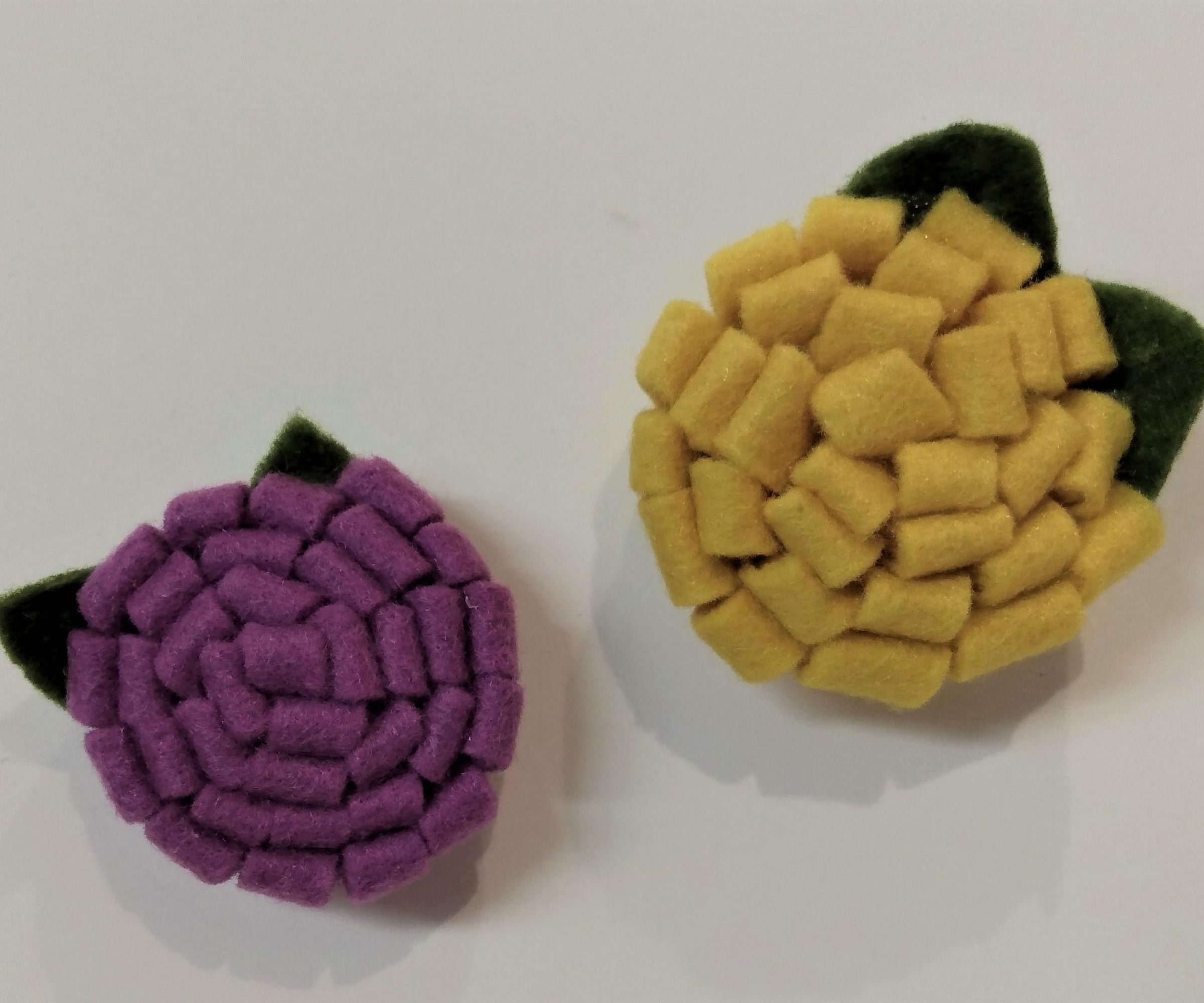 Felt Flower Magnets