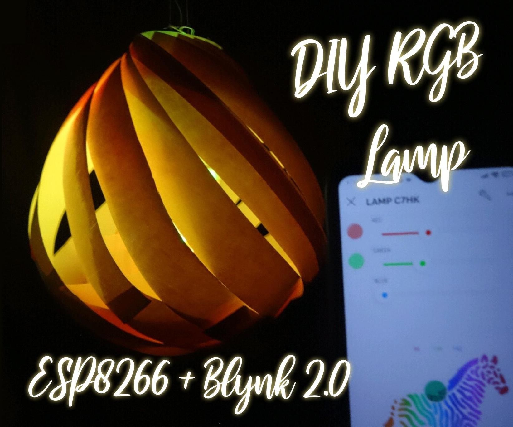 DIY RGB Paper Lamp Using ESP8266 and Blynk