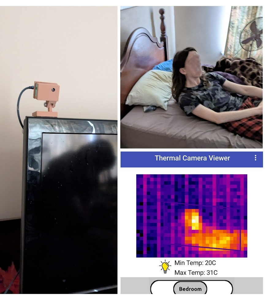 Privacy-protecting Family/Elderly Monitor Using Low-res Thermal Imaging (MLX90640/ESP32)