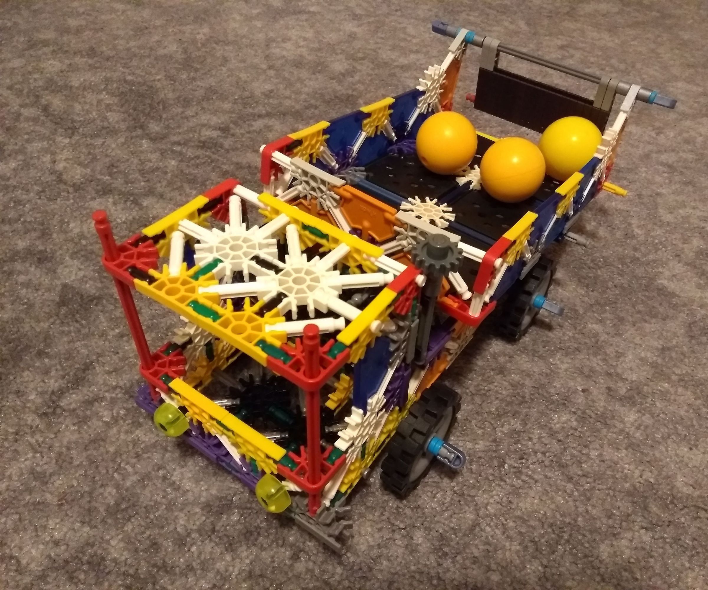 K'nex Dump Truck + Ball Machine Element