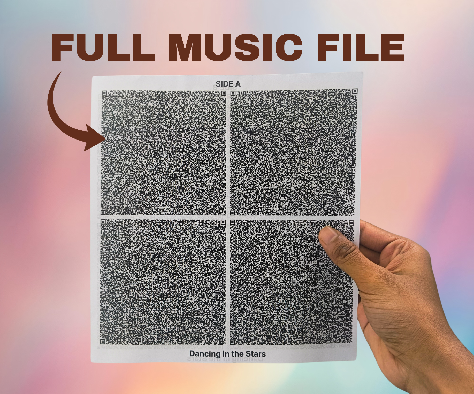 Paper Tunes - Store Music on Paper and Stream Them Offline!