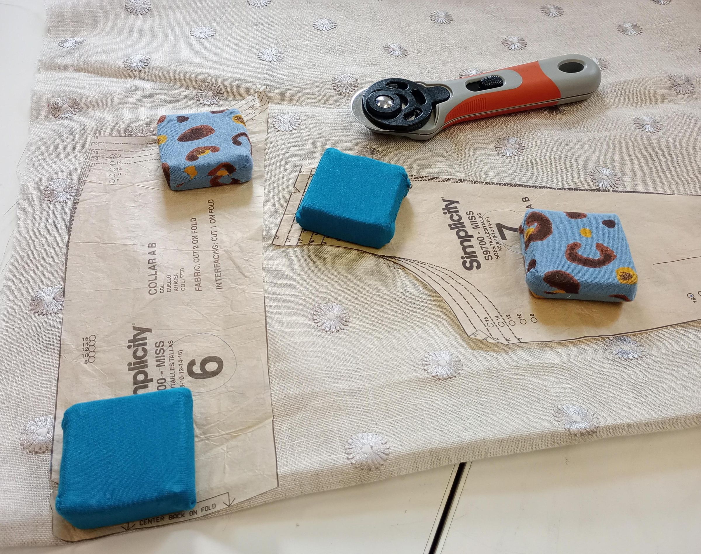 Sewing Pattern Weights From Tiles