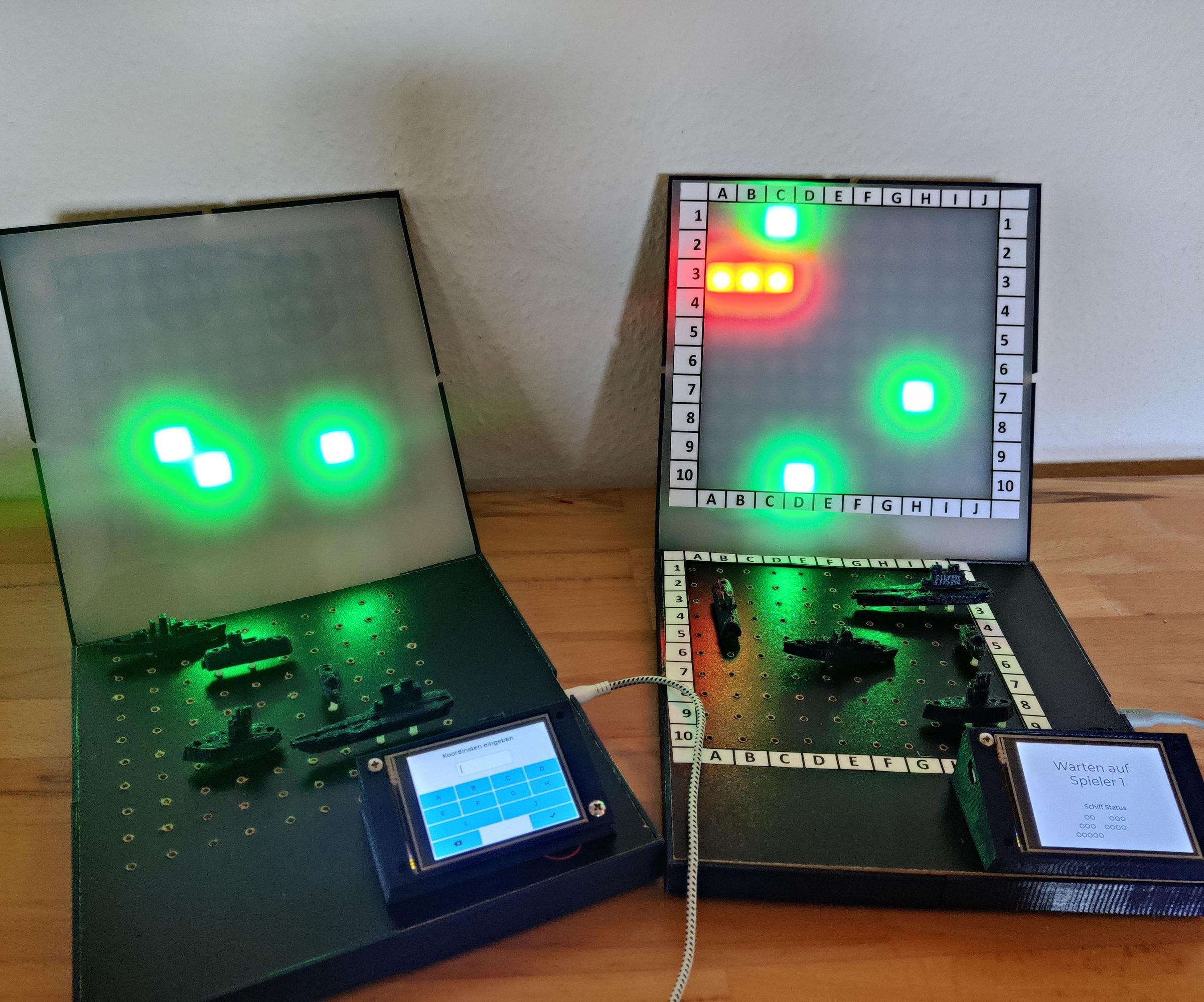 Battleship Computer With ESP32 / WS2812 LED Stripe