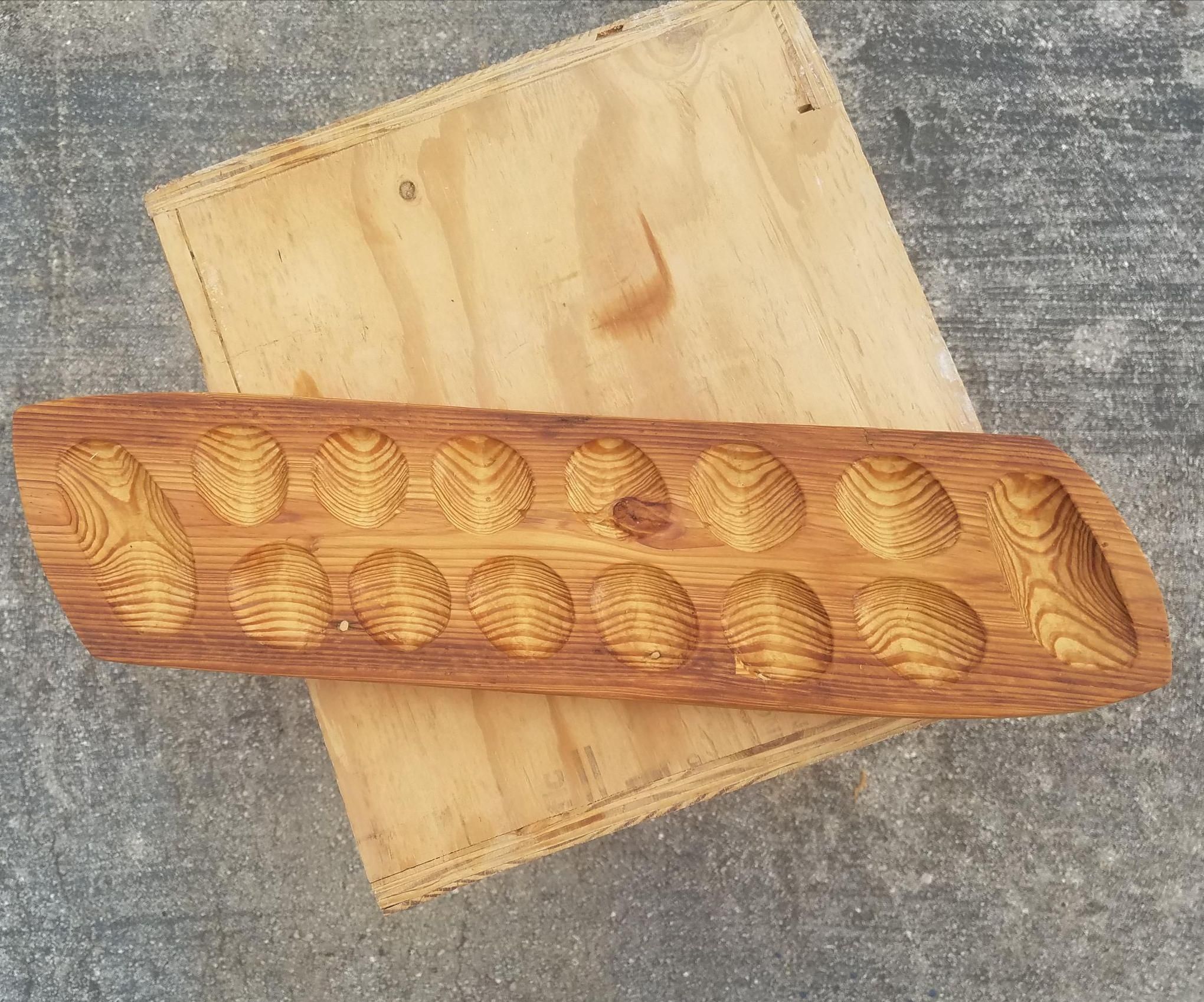 Hand Carved Mancala Game Board