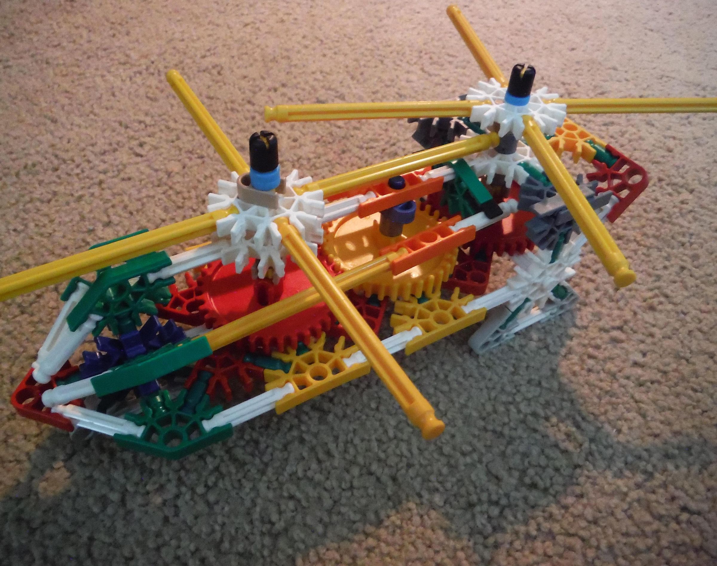 K'nex Tandem Rotor Helicopter