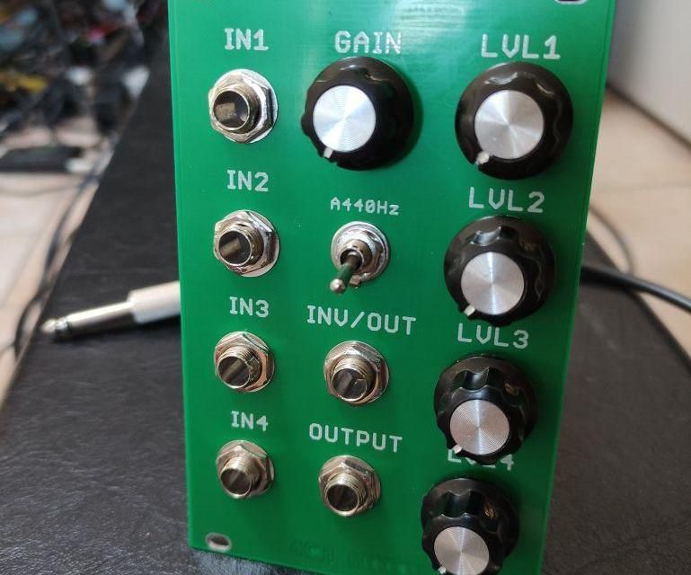 4 Channels Mixer Module With A440 Reference Generator