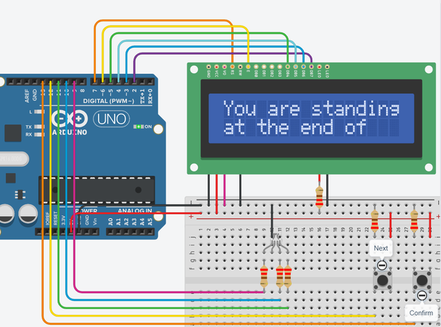 Coding Text Based Game for Tinkercad