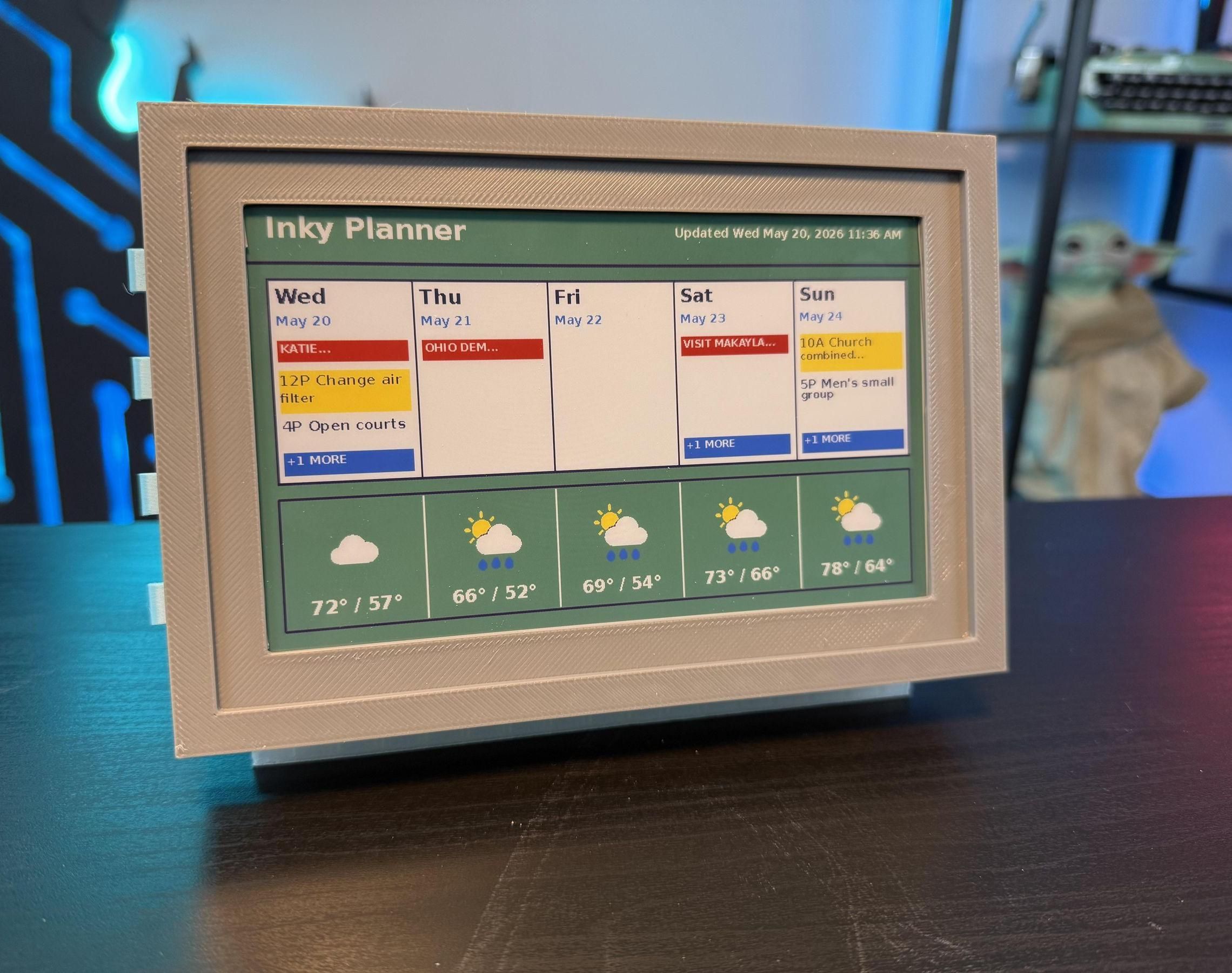 📆 ☔️ Raspberry Pi E-Ink Dashboard (DIY Inky Planner)