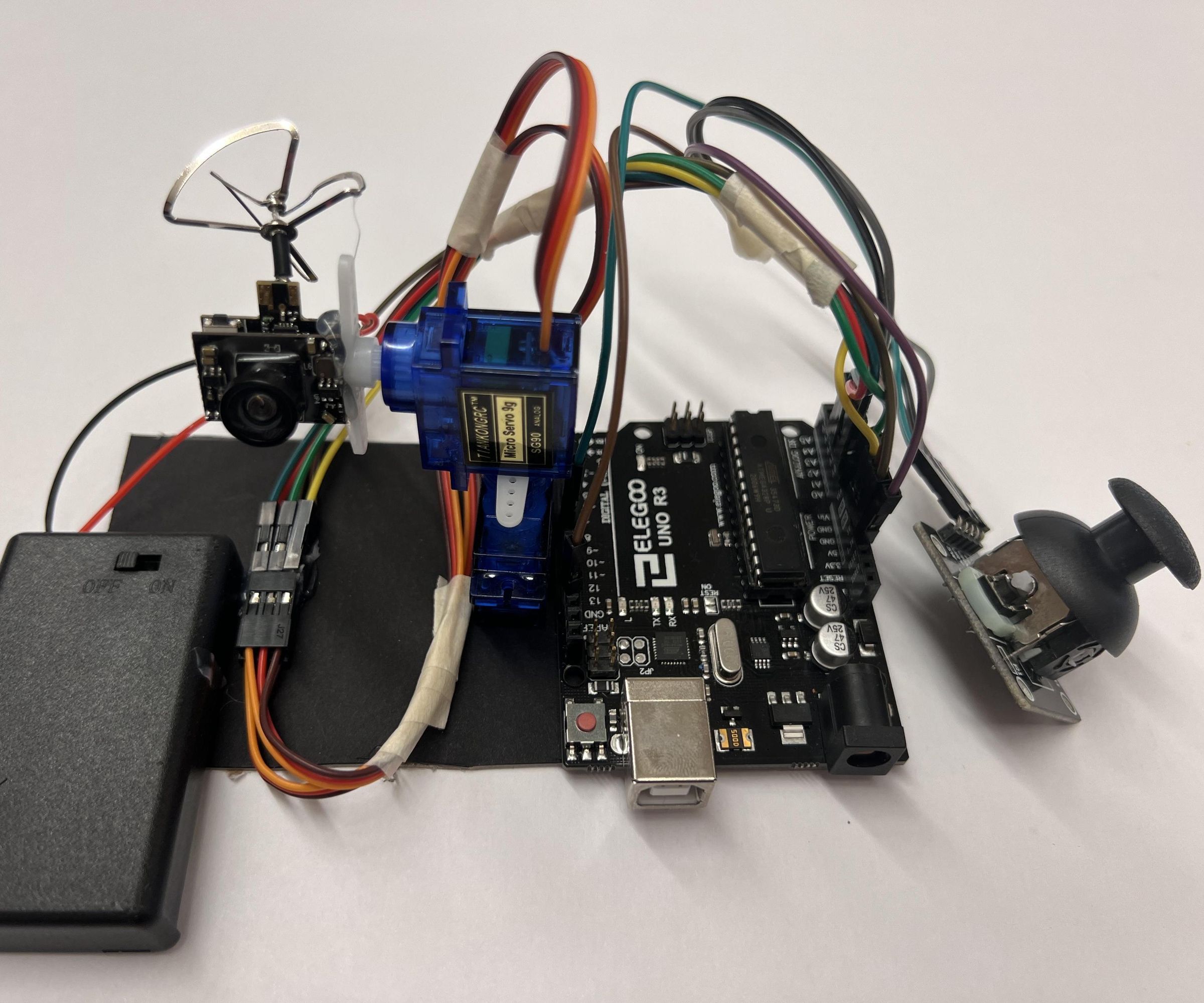 Joystick Controlled FPV Cam Arduino