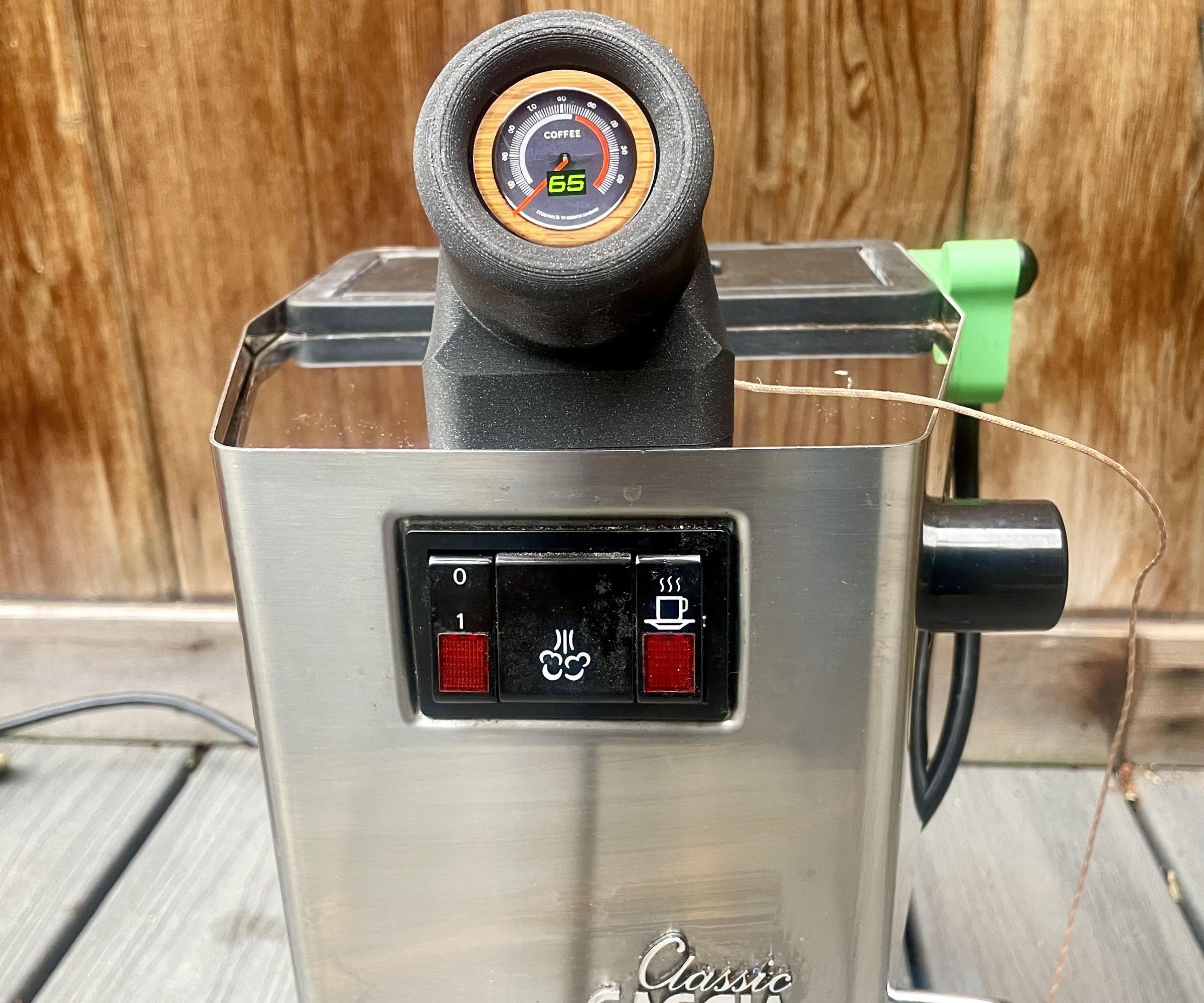 Gaggia Espresso Temp Gauge With Latte Art Screen